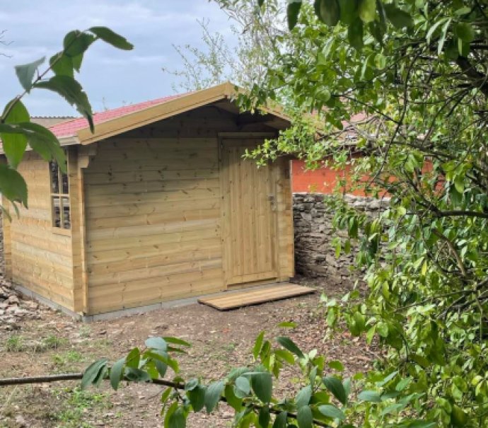Abri de jardin en bois 2 pentes